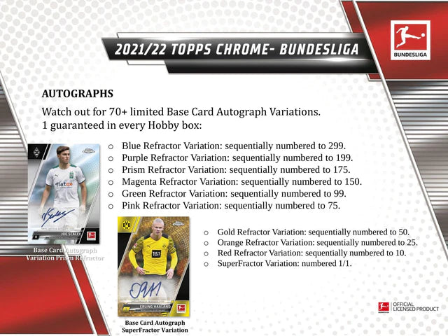 Topps Chrome Bundesliga 2021-22 Hobby Box