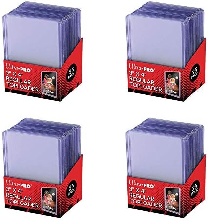 100 Fundas Toploader regular Ultra Pro 3"x4".Accesorios para TCG ,cromos deportes.