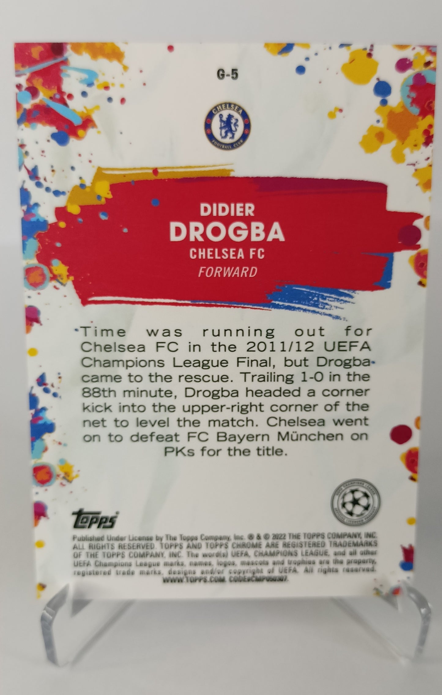Didier Drogba Topps Chrome 2021-22 Chelsea