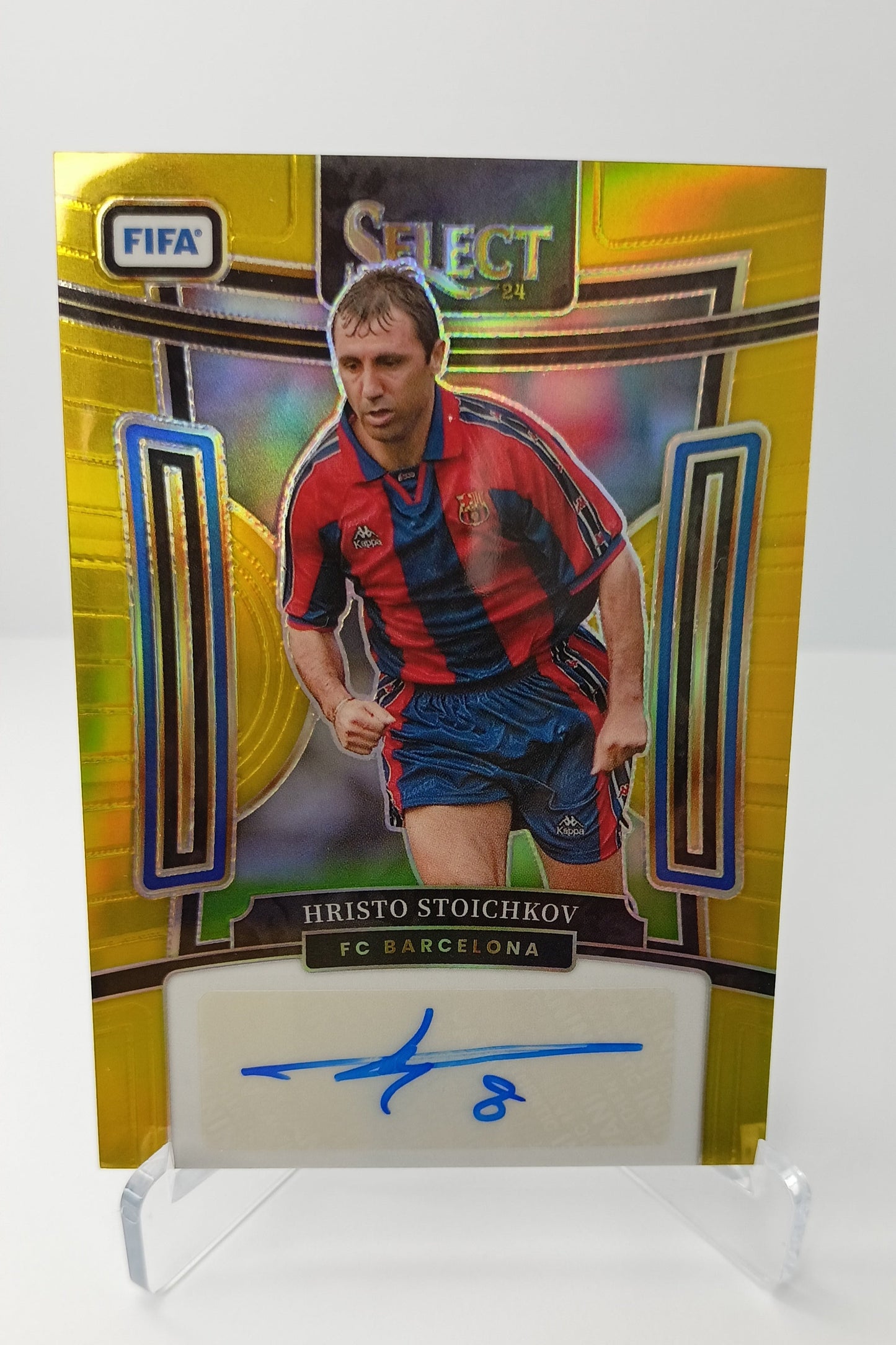 Hristo Stoichkov /10 Autógrafo Panini Select 2023-24 F.C Barcelona