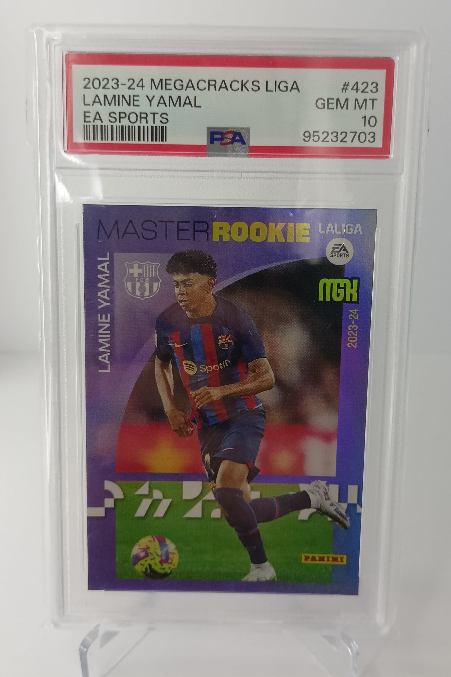 Lamine Yamal Master Rookie Panini Megacracks 2023-24 PSA 10