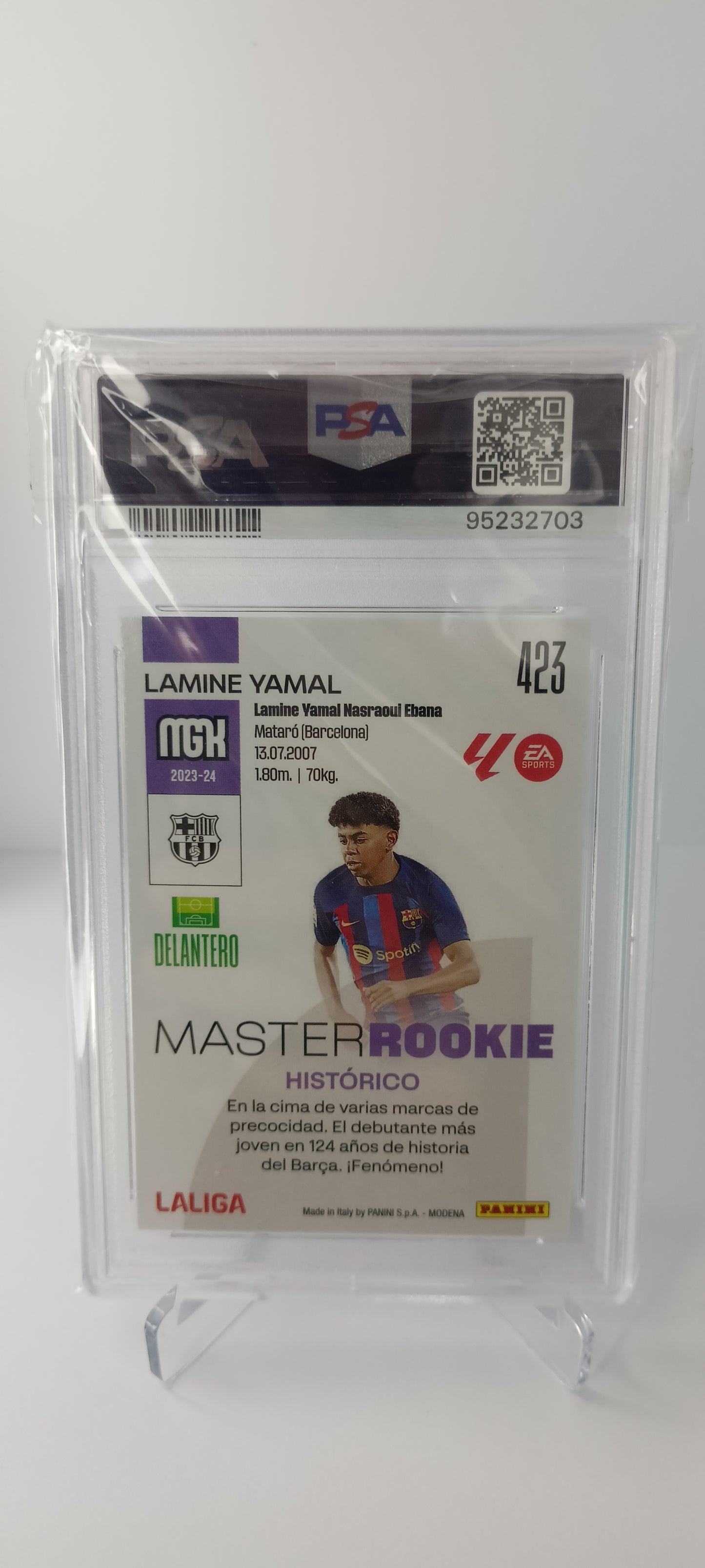 Lamine Yamal Master Rookie Panini Megacracks 2023-24 PSA 10