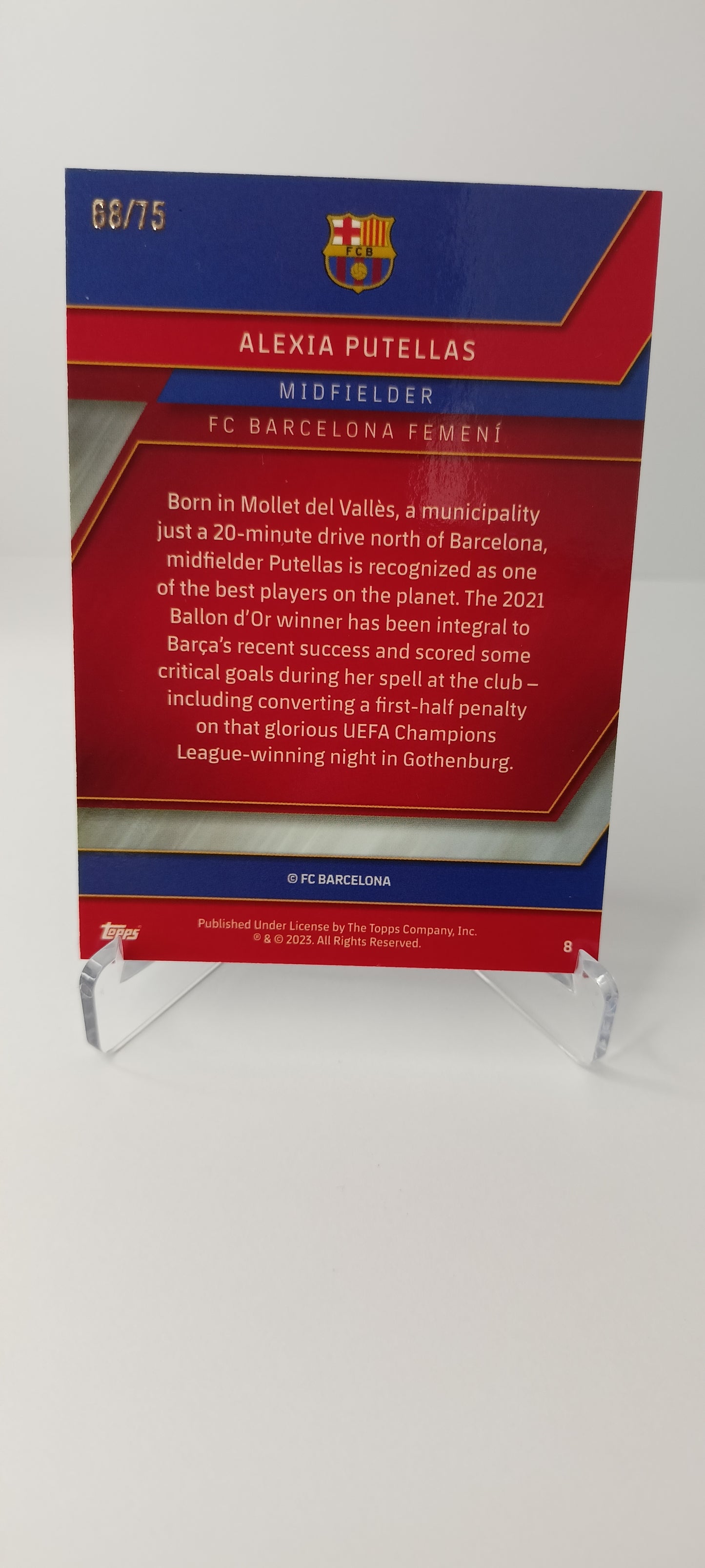 Alexia Putellas /75 Topps Chrome F.C Barcelona 2023