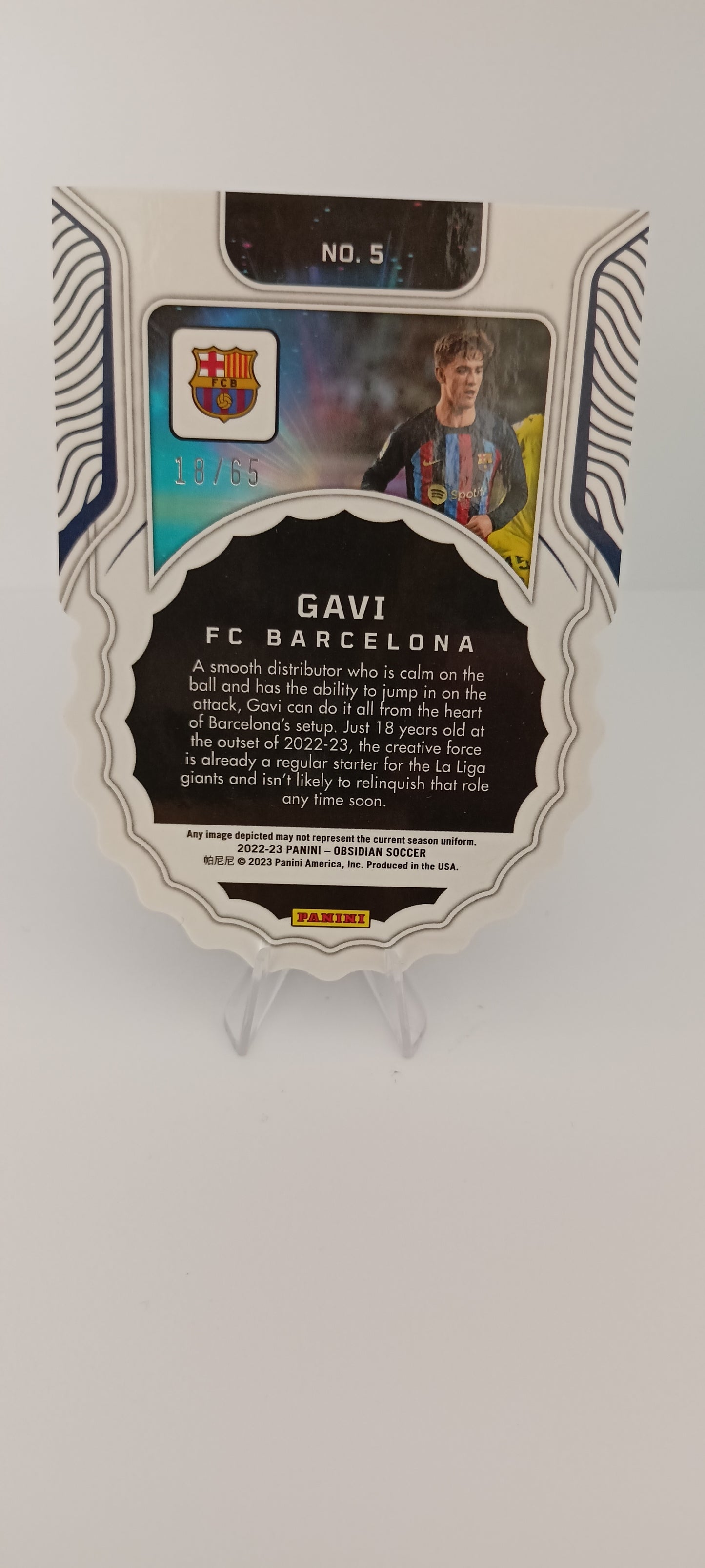 Gavi /65 Panini Obsidian 2022-23 F.C Barcelona