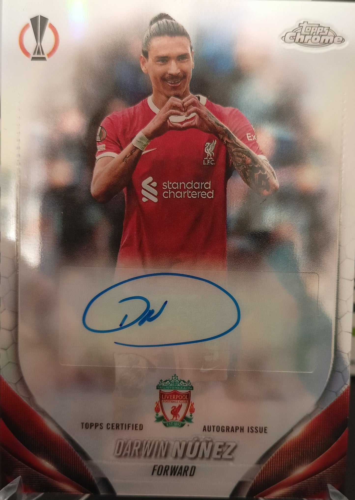 Darwin Nuñez autoigrafo liverpool topps