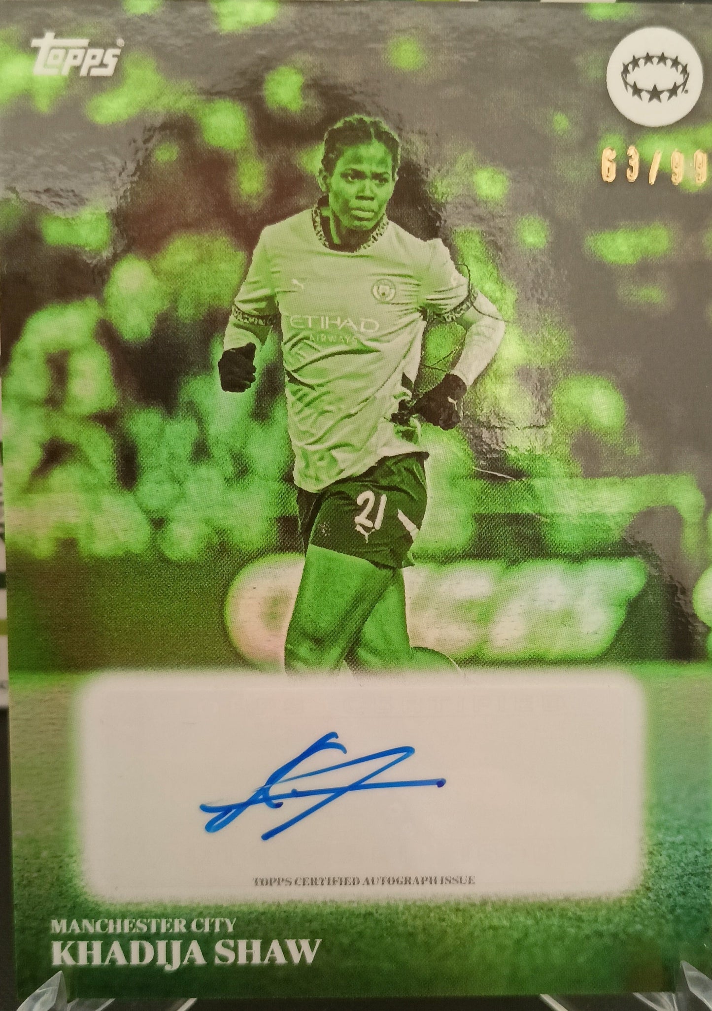 shaw autografo topps simplicidad