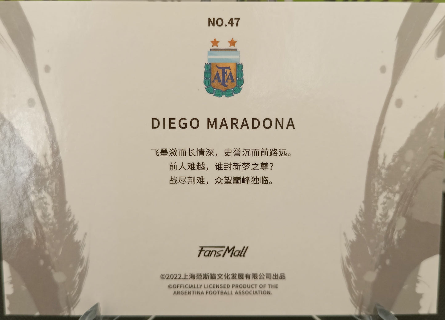Maradona Fansmall Case hit Color 2022 Argentina