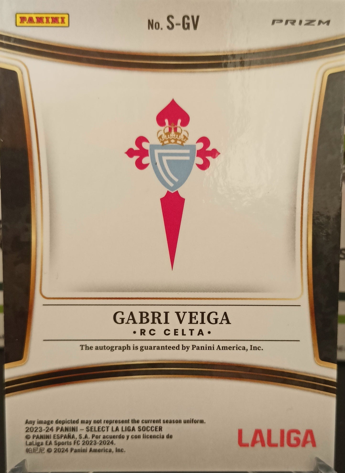 Gabri Veiga Autógrafo Panini Select Red 2023/24 RC Celta
