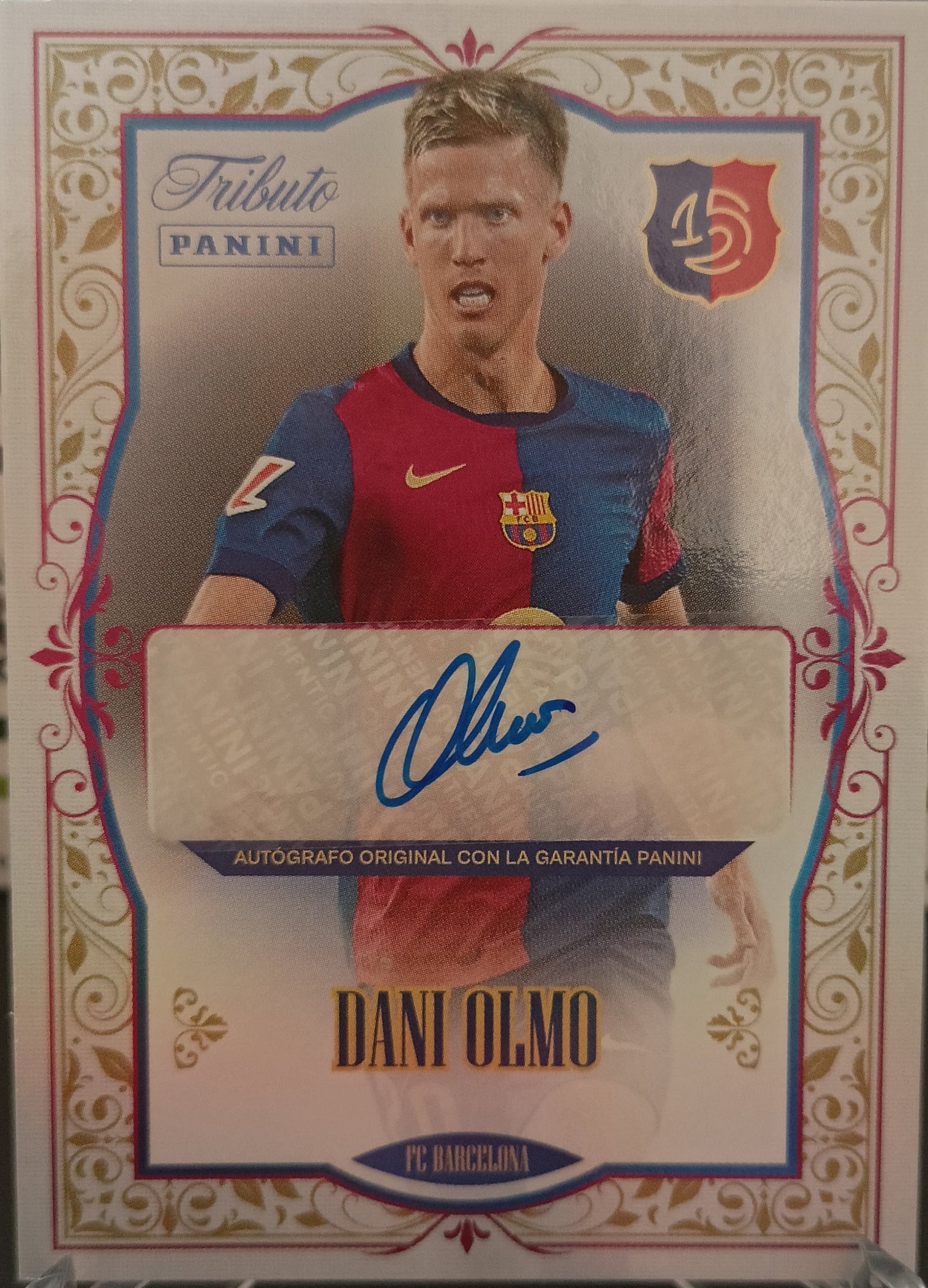 Dani Olmo Autografo Panini Tributo Fc Barcelona 2025