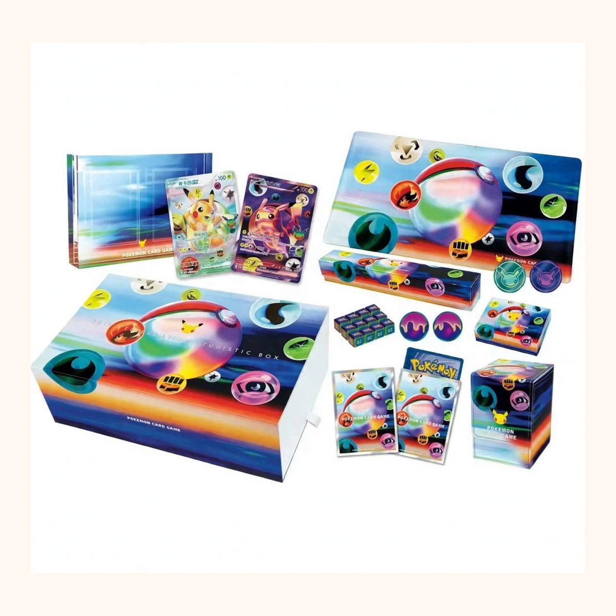 Caja Pokémon 30th Anniversary Futuristic Box- versión china