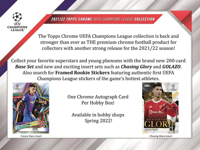 Topps Chrome 2021-22 UEFA competiciones - Lite Box