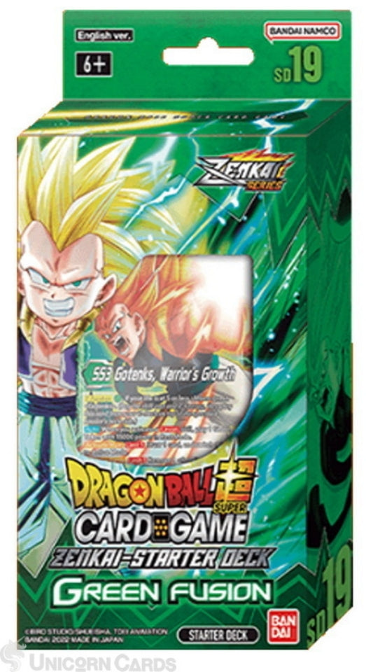 Zenkai Starter Deck Green Fusion SD19 Dragon Ball Super Card Game