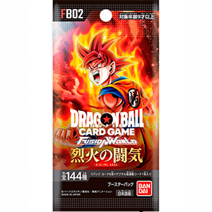 Sobre Blazing Aura FB02 Juego de cartas Dragon Ball Super FUSION WORLD Japonés