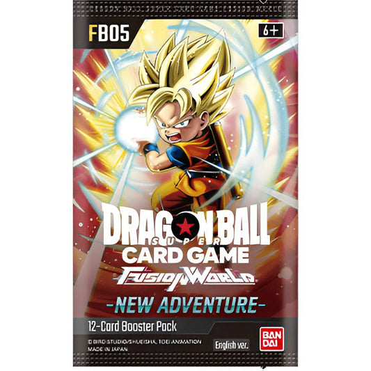 Sobre Dragon Ball Super Card Game Fusion World New Adventure FB05 Inglés