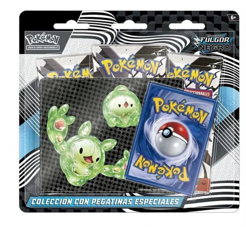Blister Pokemon Tech Sticker Fulgor Negro