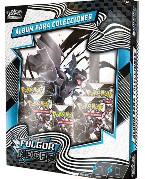 Caja Álbum Pokemon TCG Escarlata y Púrpura:  Fulgor Negro