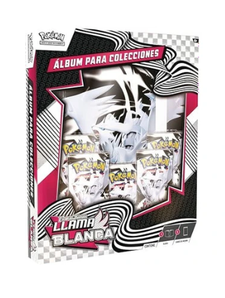 Caja Álbum Pokemon TCG Escarlata y Púrpura:  Llama Blanca