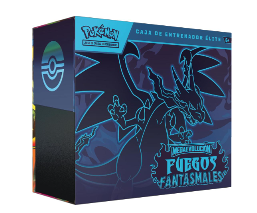 Caja de Entrenador Élite – Pokémon JCC: Megaevolución: Fuegos Fantasmales