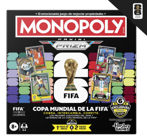 Monopoly Panini Prizm - Copa Mundial FIFA 2026