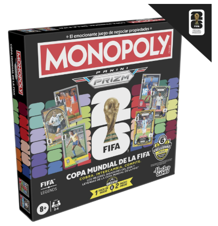 Monopoly Panini Prizm - Copa Mundial FIFA 2026