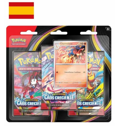 Blister de 3 Sobres Pokémon TCG Caos creciente