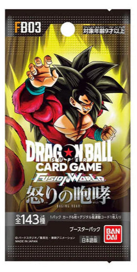 Sobre Raging Roar FB03 Juego de cartas Dragon Ball Super FUSION WORLD Japonés