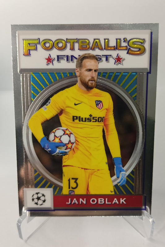 Jan Oblak Topps Finest Flashback 2021-22 Átletico De Madrid