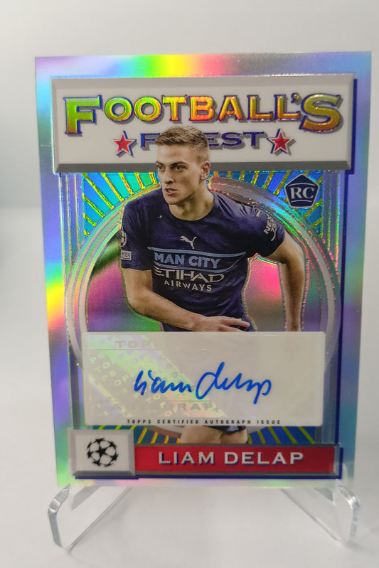 Delap /25 Autógrafo Rookie Topps Finest Flashback 2021-22 Manchester City
