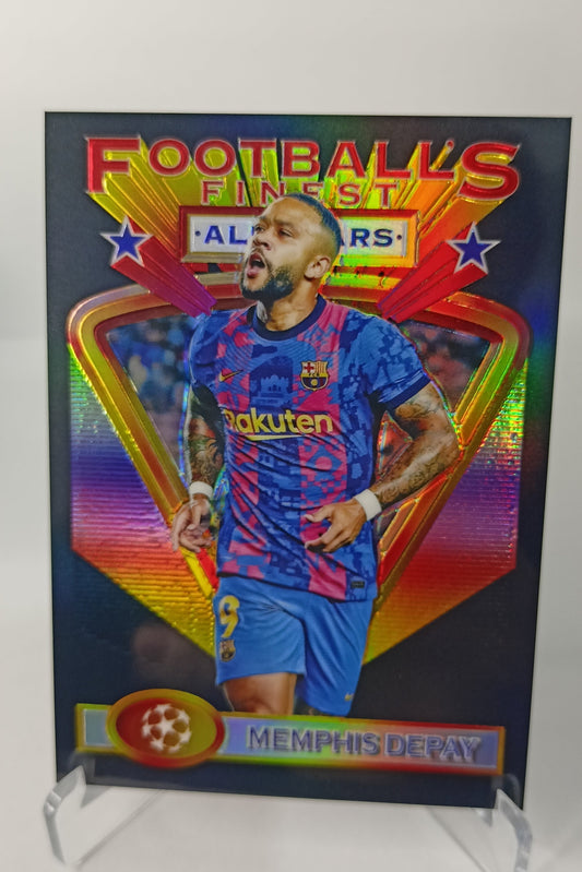 Memphis Depay /25 Topps Finest Flashback 2021-22 FC Barcelona