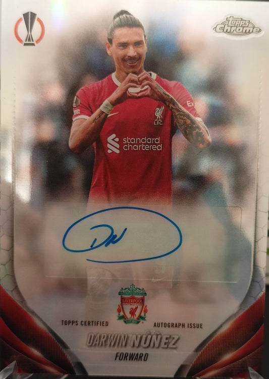 Darwin Nuñez autoigrafo liverpool topps