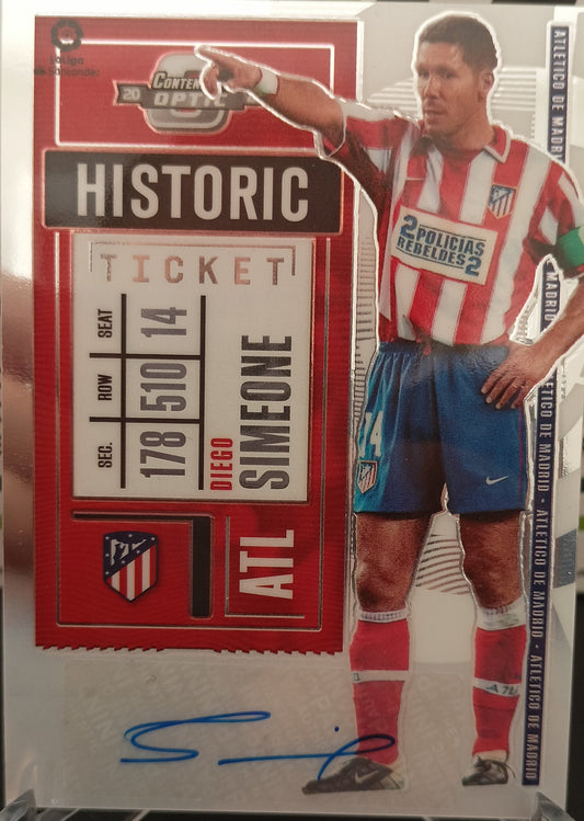 simeone autografo panini atletico madrid