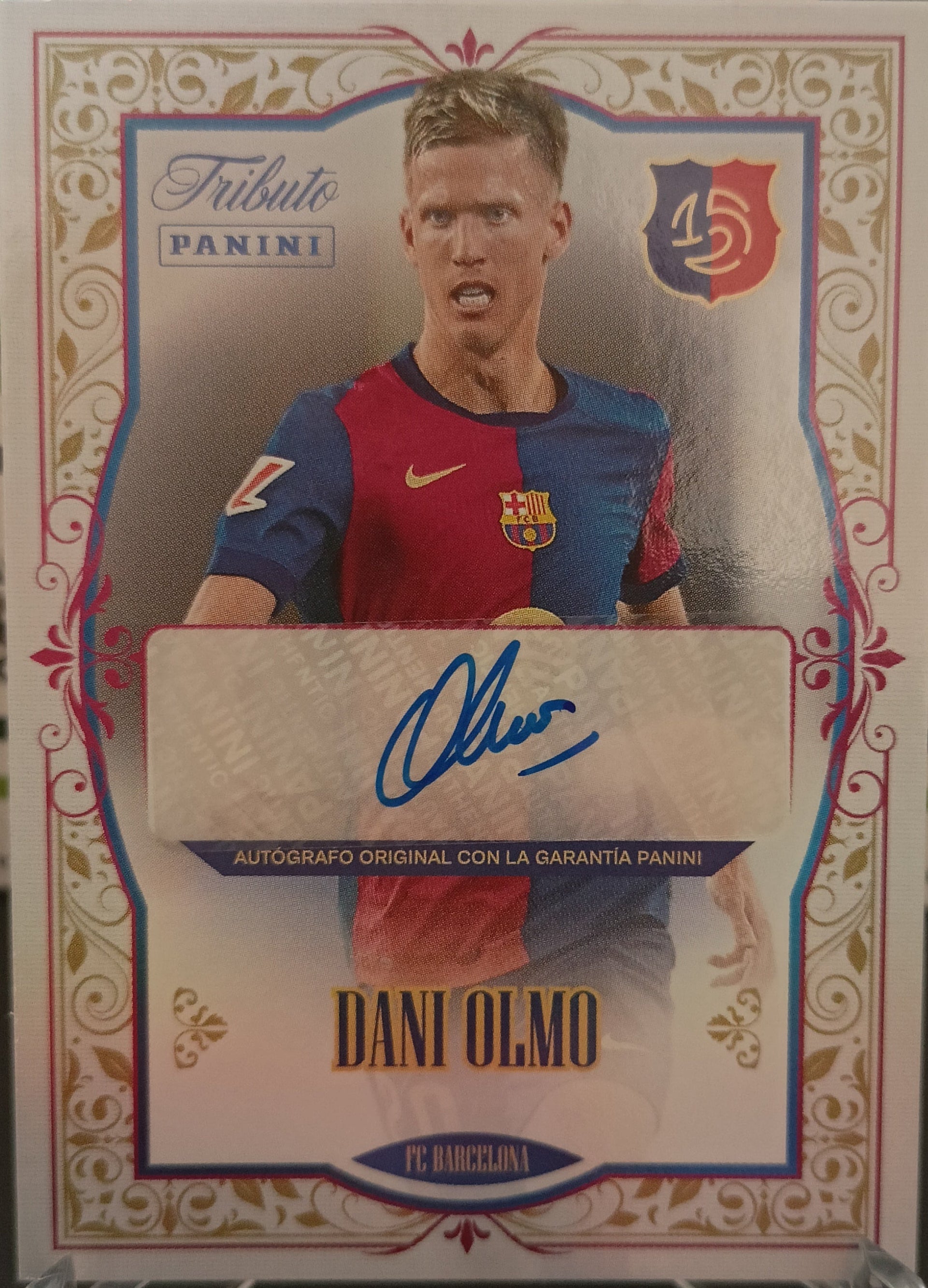 Dani Olmo Autografo Panini Tributo Fc Barcelona 2025