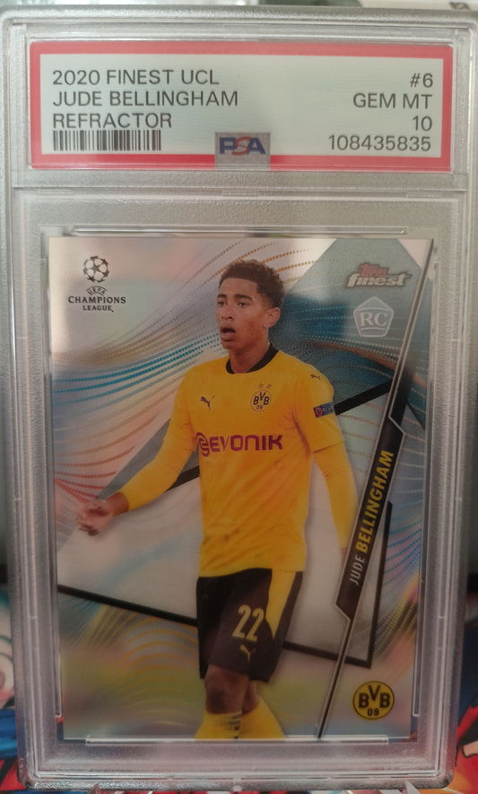 Bellingham Refractor  Rookie PSA 10 Topps Finest 2020 Borussia Dortmund