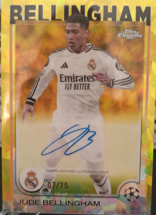 bellingham aotugrafo topps sapphire 2025 Real Madrid