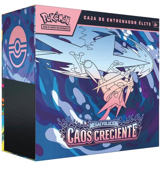 Caja élite trainer box Caos Creciente Pokémon tcg