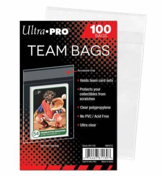 Bolsas rellesables Team bags Ultra Pro - 100 unidades