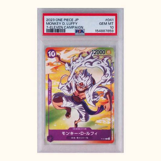 Luffy P-041 PSA 10 One Piece 7-Eleven
