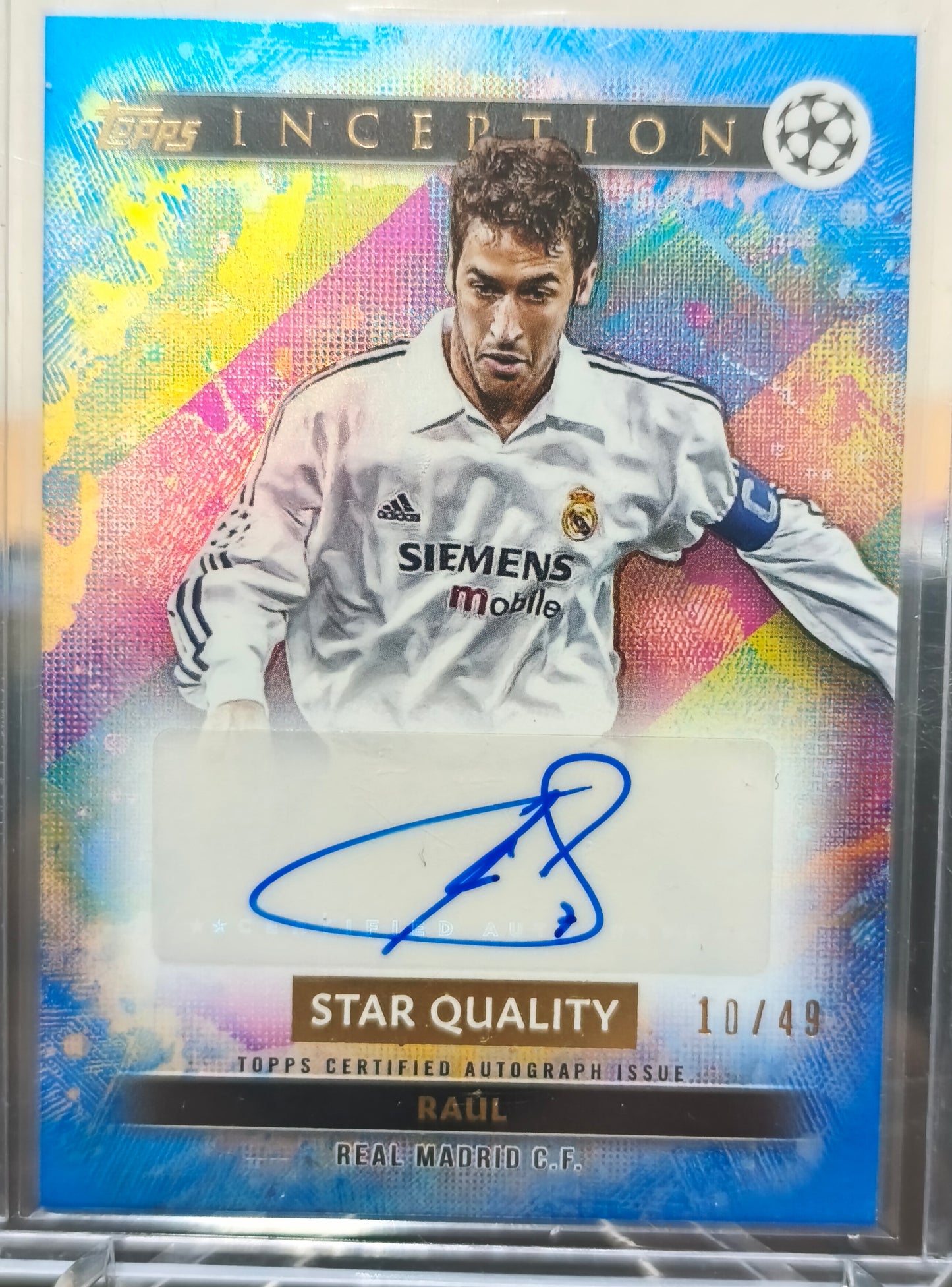 Autógrafo Raúl González /49 Topps inception 2025 - Real Madrid