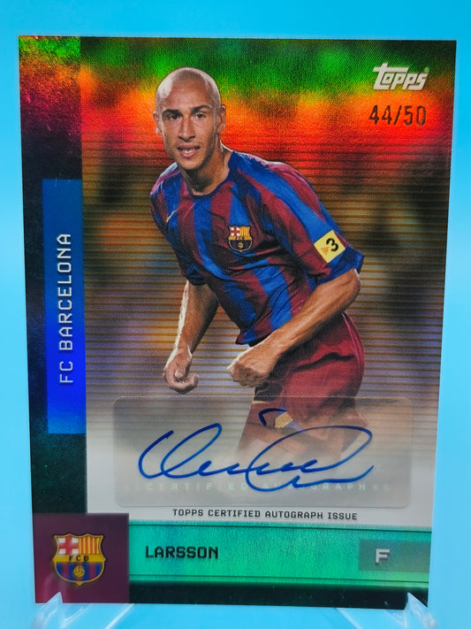 Larsson /50 autógrafo Topps Team Set FC Barcelona 2025