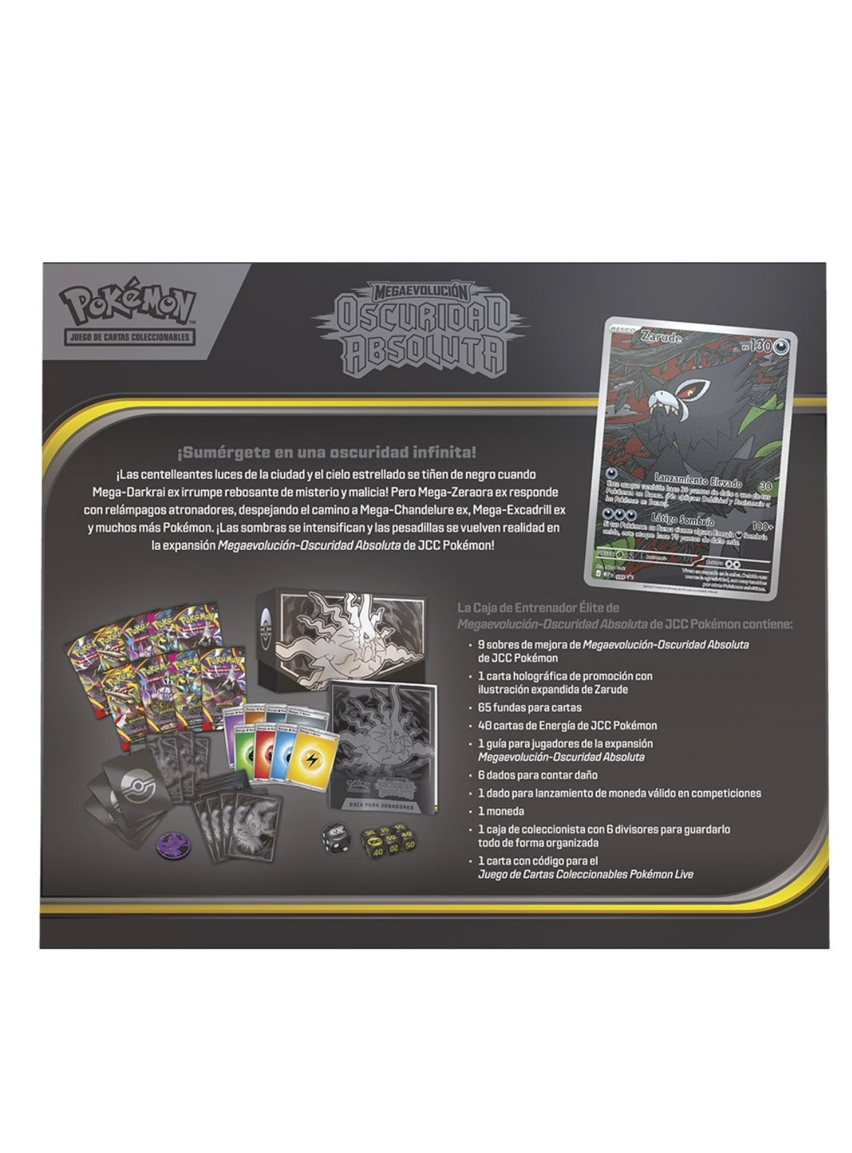 Pokémon Caja Élite Trainer Box Oscuridad Absoluta Mega Evolución