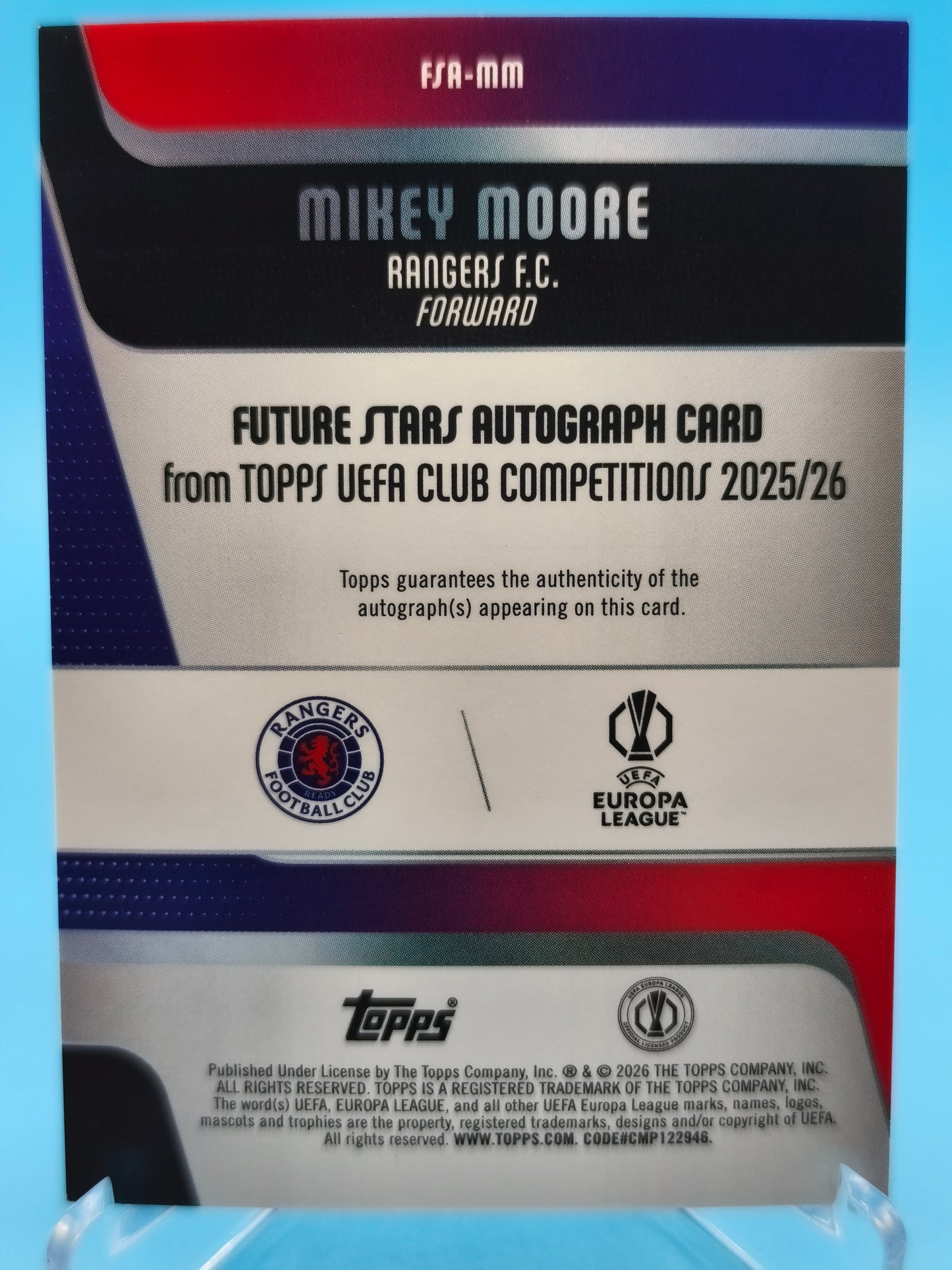 Mickey Moore /150 rookie  autógrafo  Topps Flagship 2026