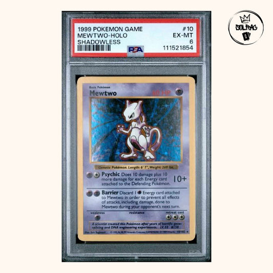 Mewtwo base set 1999 Holo Shadowles PSA6